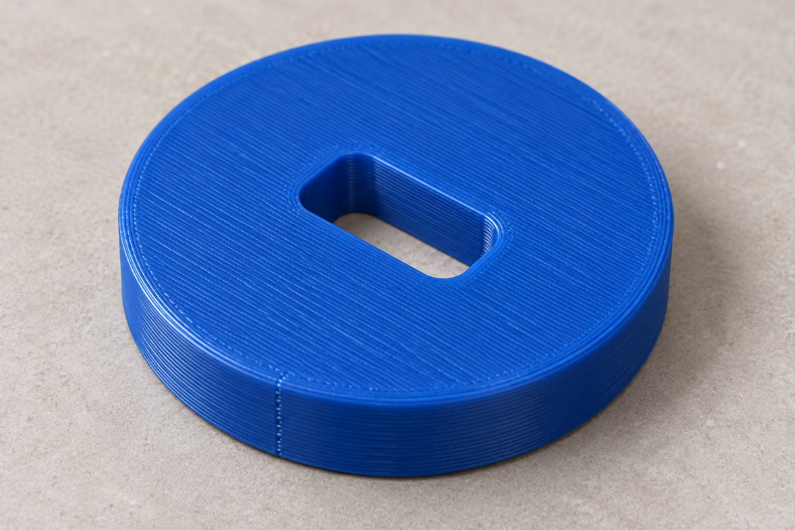 Custom rounded rectangular clay extruder die
