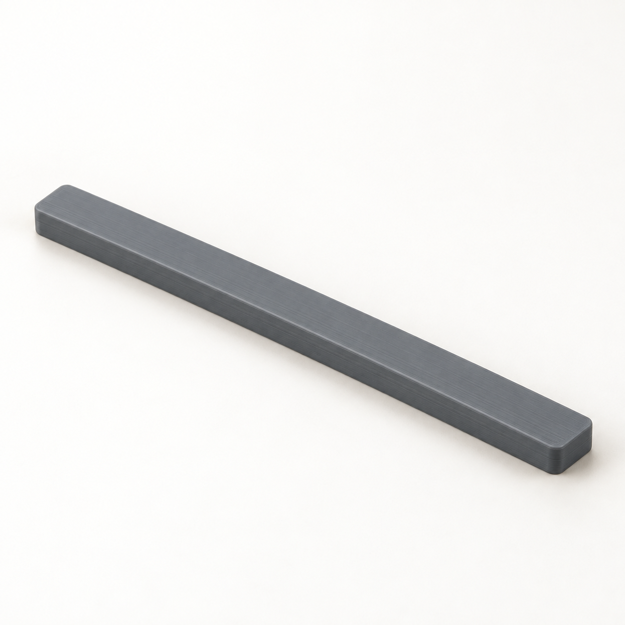 Règle d’épaisseur pour plaques d’argile sur mesure – gris. Visualisation IA des dimensions par défaut.