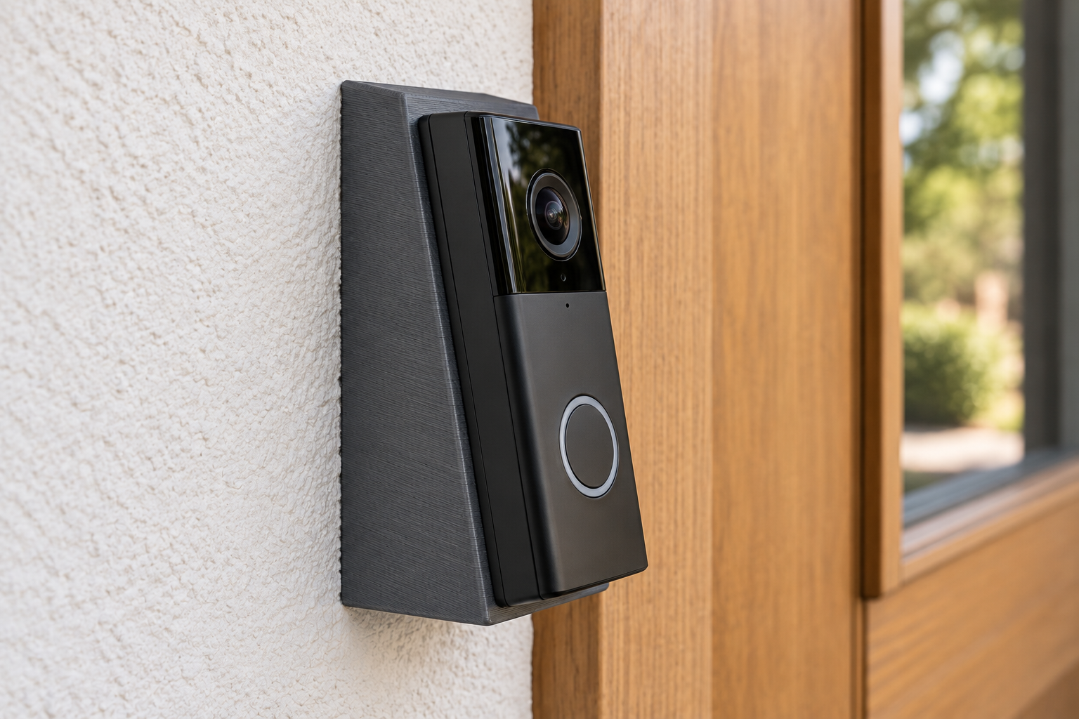 Support incliné sur mesure pour sonnette vidéo