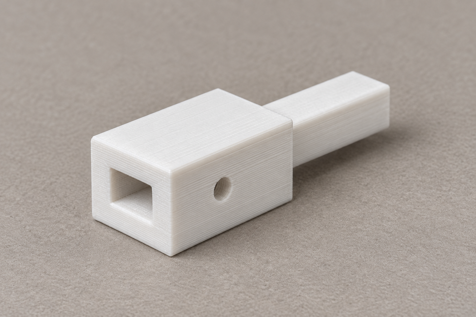 Rallonge sur mesure pour tige rectangulaire de chasse WC