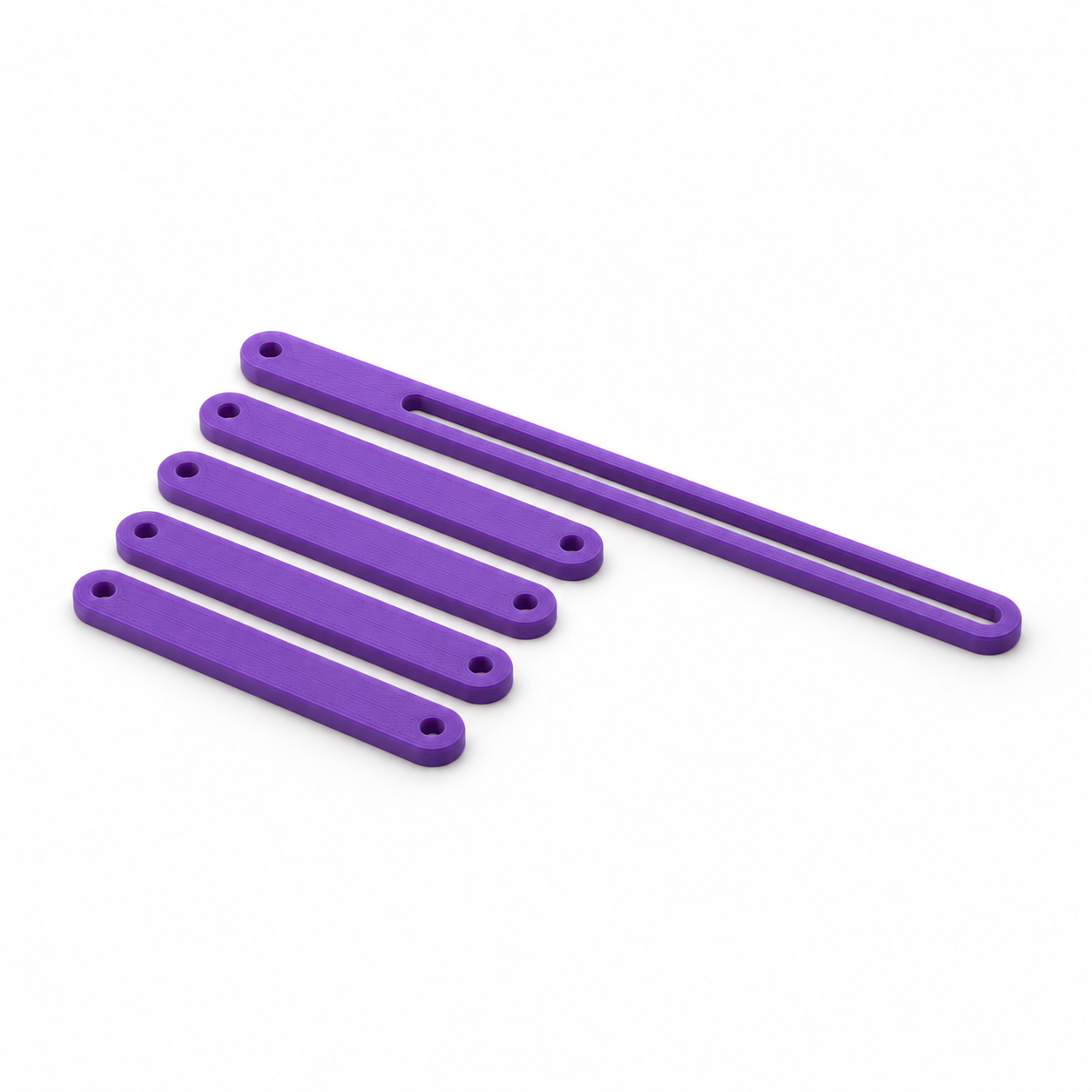 Bissecteur d’angle à losange articulé et bras fendu – violet; visualisation produit par IA