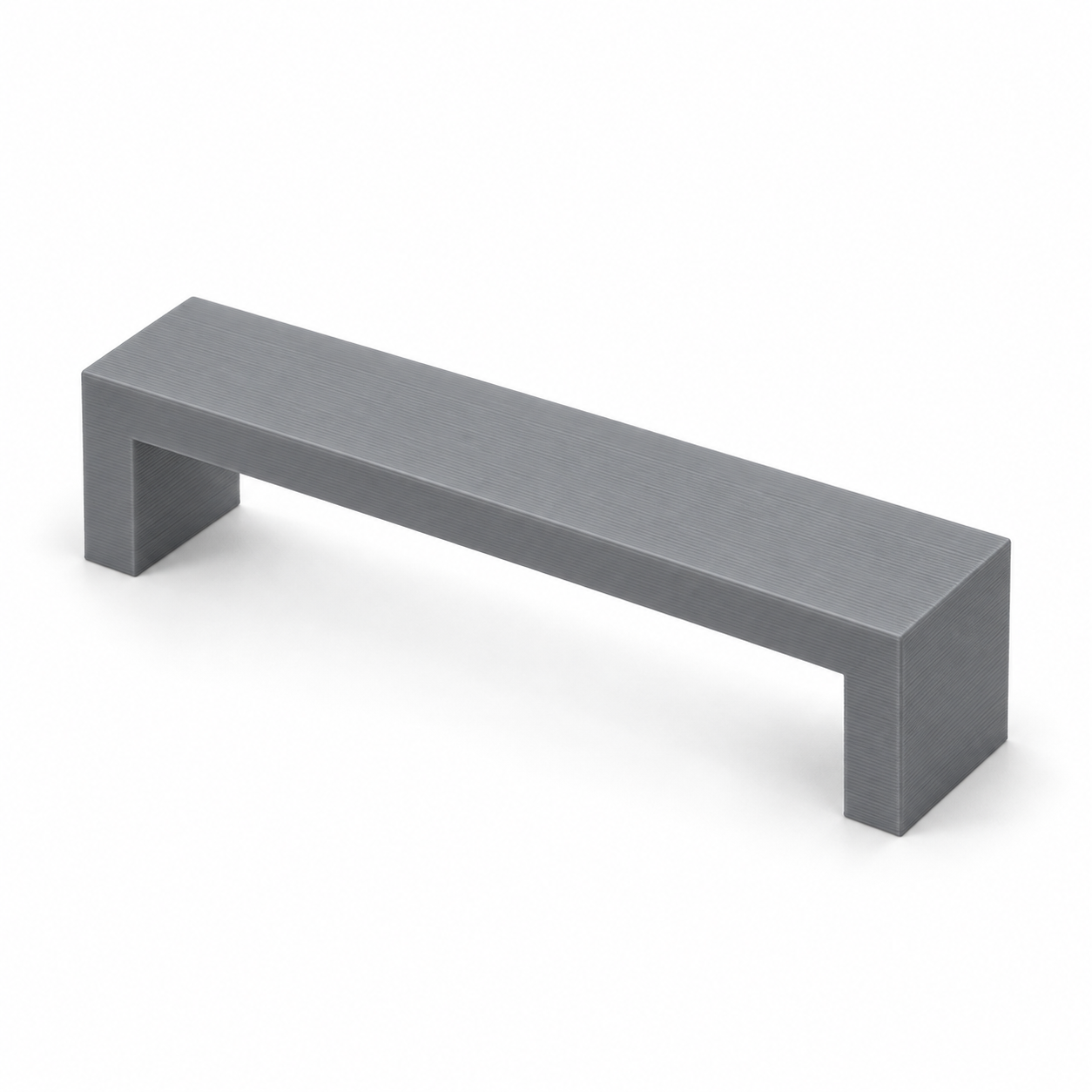 Pont repose-main au-dessus du papier – gris. Visualisation IA des dimensions par défaut.