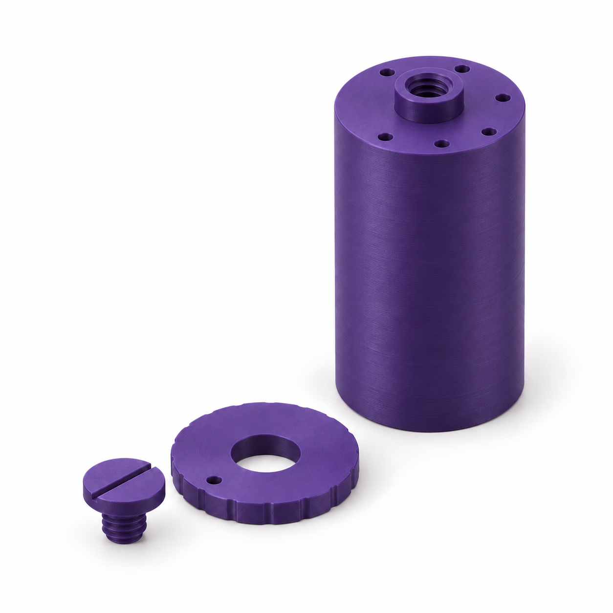 Drawing-lead magazine with a rotary lid and individual channels – AI product visualization