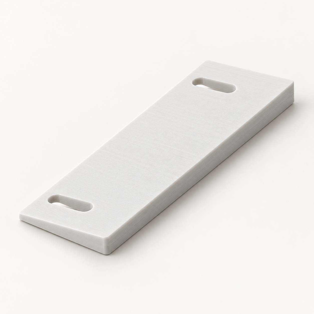 Releveur de pages en coin pour album à deux anneaux – blanc. Visualisation IA des dimensions par défaut.