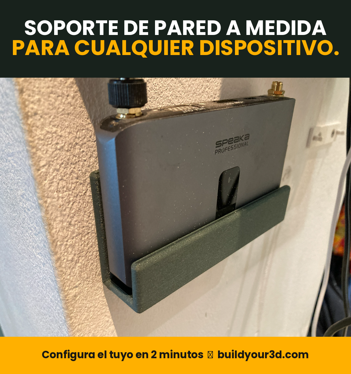 ¿No hay soporte para el SpeaKa SP-WTR-400? Configura uno a medida