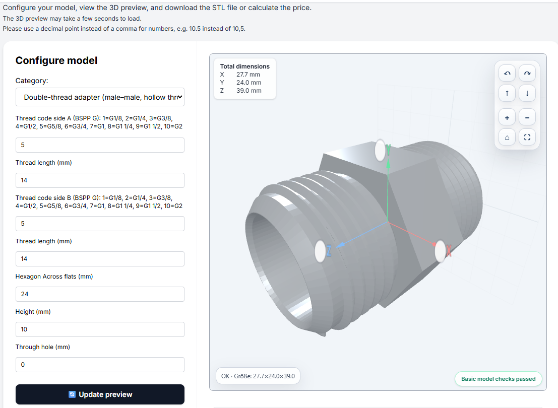 Create Replacement Parts Without CAD – Parametric 3D Configurator for Gears, Adapters and Technical Parts