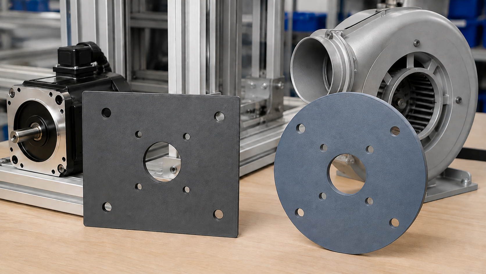 Custom Adapter Plate: Round or Rectangular with Two Bolt Patterns