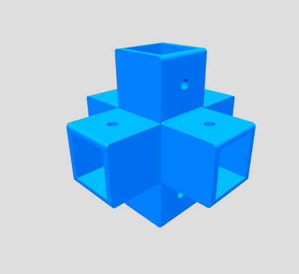 Custom Tube Connector – Configure Corner, T and Cross Connectors for 3D Printing