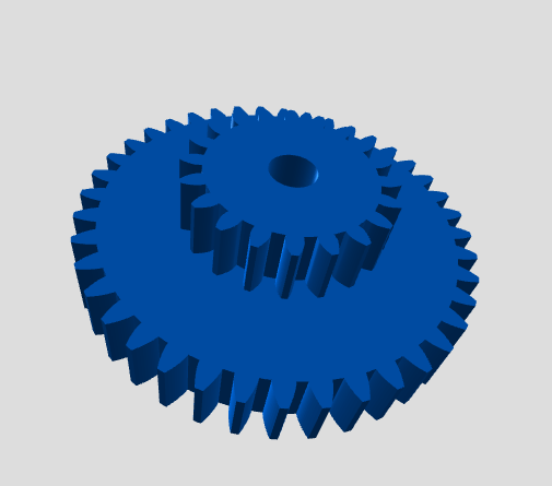 Compound involute gear