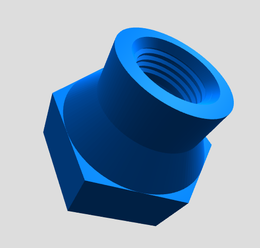 Female-female threaded coupling