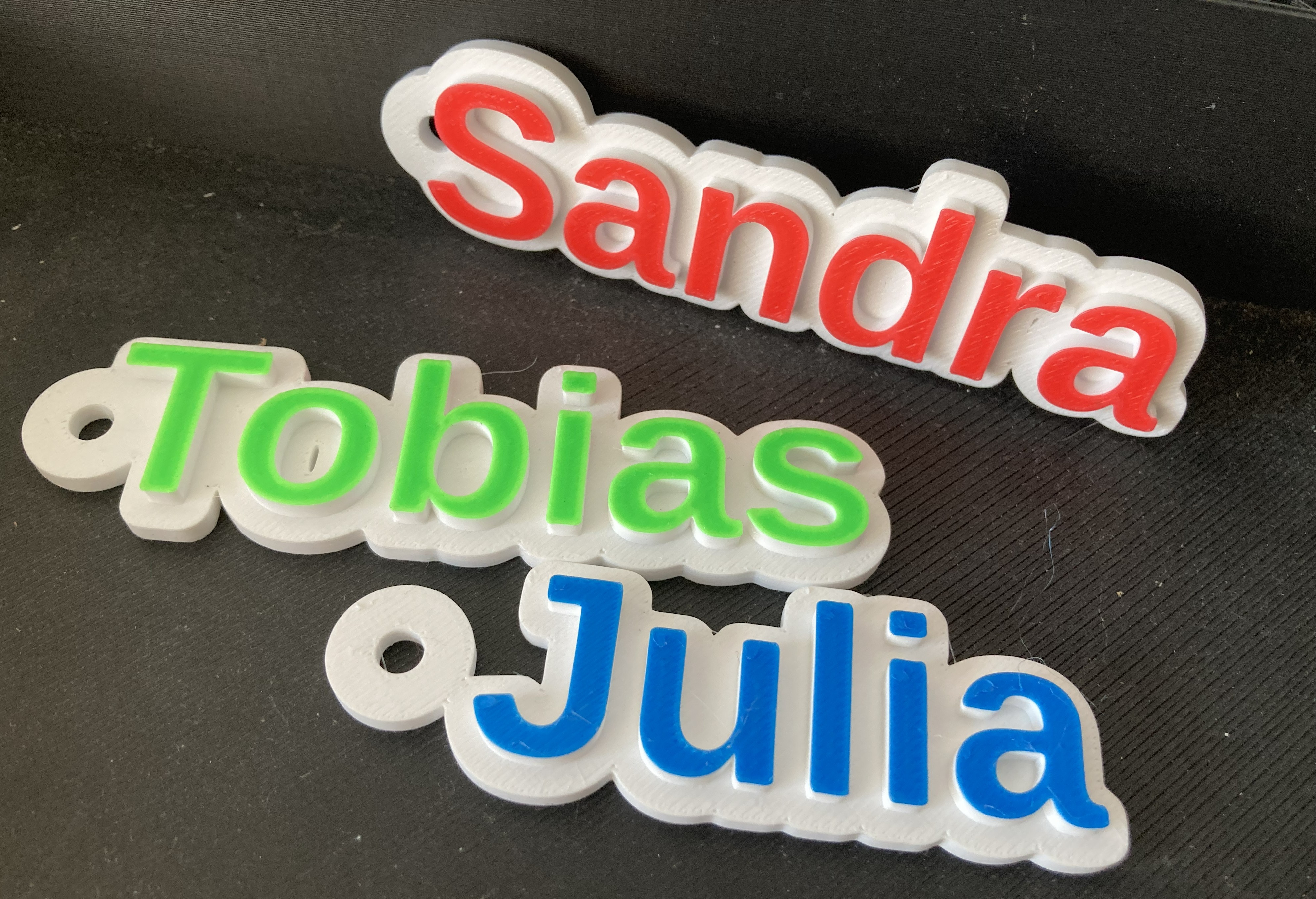 Schlüsselanhänger with Text personalisieren – Name als 3D printing configure