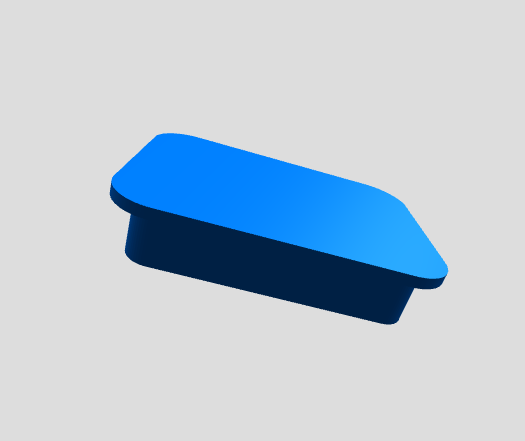 Rectangular cap