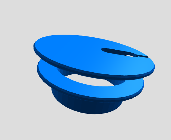 Desk cable grommet