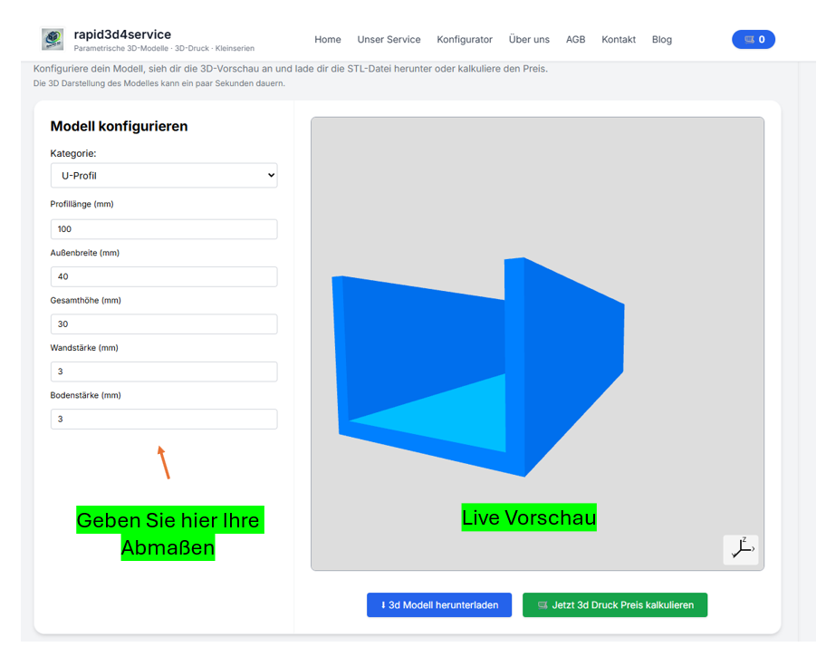 Mess-Checkliste für spare parts: wichtige Maße and typische tolerances