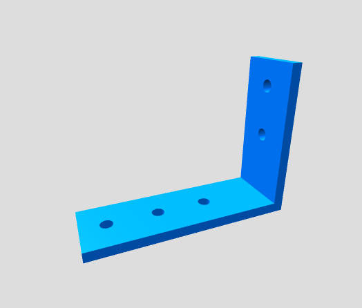 L-shaped angle bracket
